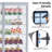 GarveeHome 3.5 Cu.Ft Commercial Glass Door Refrigerator - White Merchandiser with LED Light & Digital Temp Control - 4 Adjustable Shelves Beverage Cooler for Cafe, Restaurant, Bar, Store-125130655