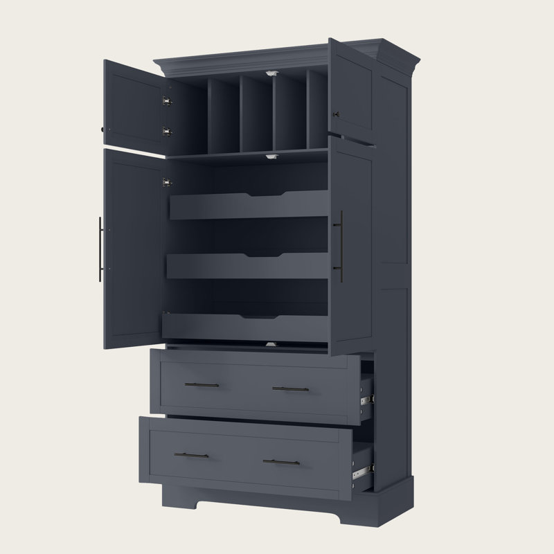 Armoire de rangement Farmhouse, Gris