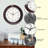 Mahogany-Look Wall Clock, Brown, 13"