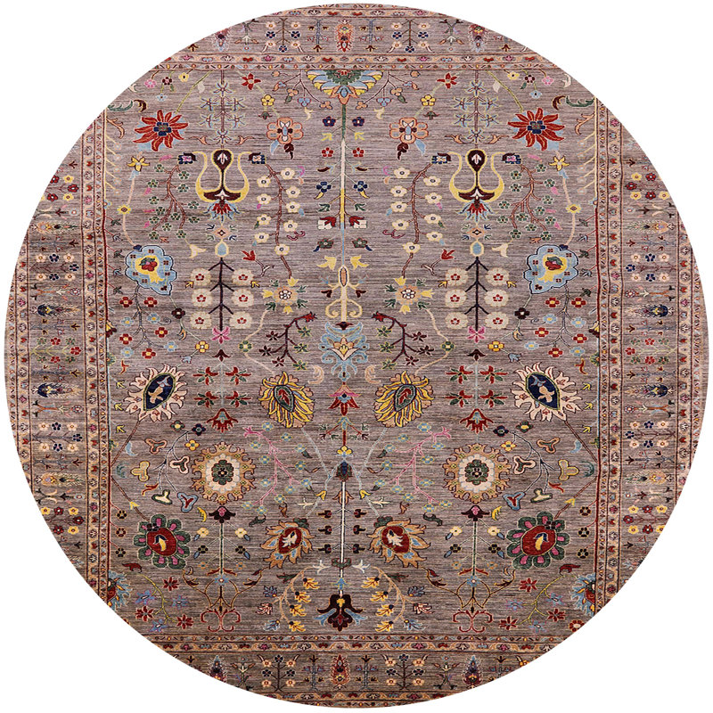 Moroccan Indoor Rug, Round 8'