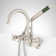 Sebastian Tub-Mount Faucet and Hand Shower with Cross Handles and Variable Centers