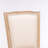 French Style Solid Wood Frame Linen Fabric Square  Back Dining Chair,Set Of 2