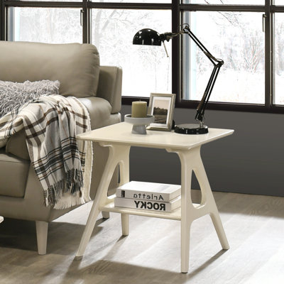 Maurreen Wood Shelf End Table