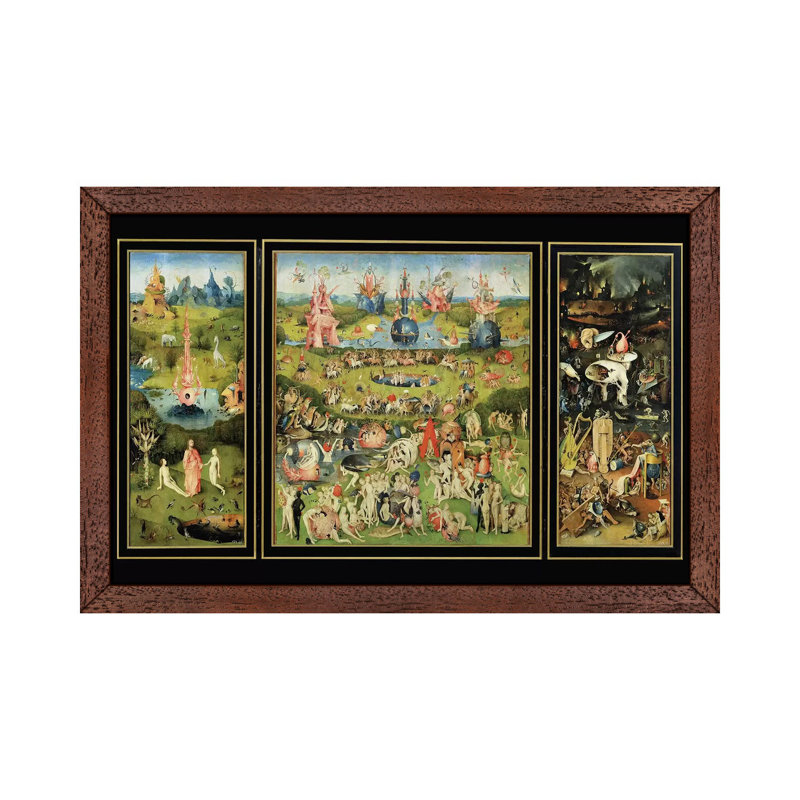 Print, 66.04 cm H x 45.72 cm W, Brown Framed