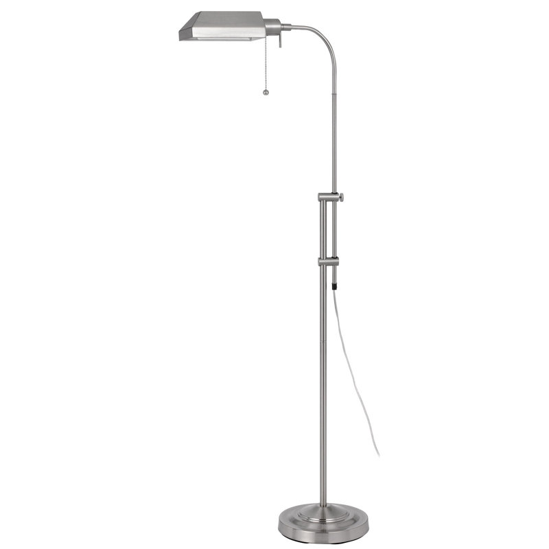 Lampe sur pied 57 po, Nickel, Nickel