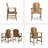 Outdoor Weather Resistant Acacia Wood Adirondack Dining Chairs (Set Of 2)-1675161603