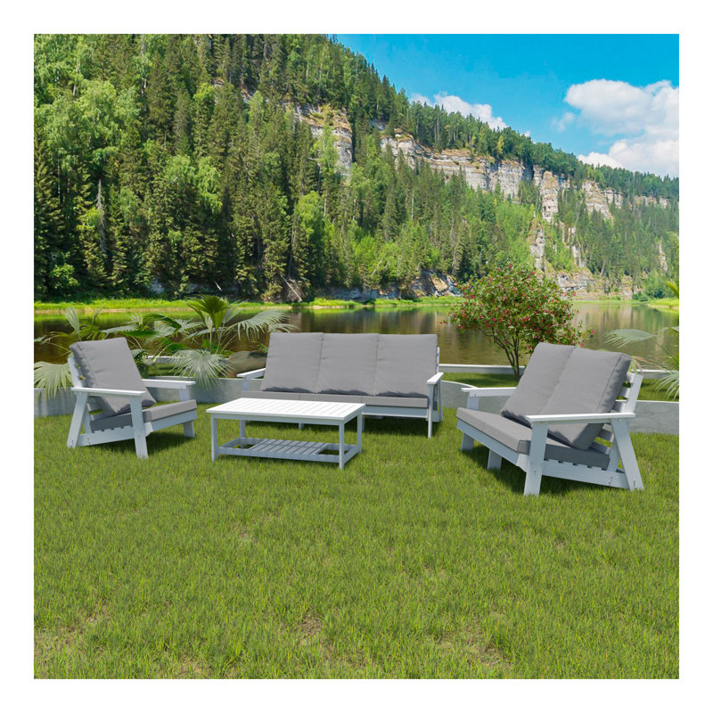 Canapé de jardin 3 places avec coussin