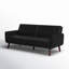 Canapé / futon convertible en simili cuir 78,5 po Gaige-528179225