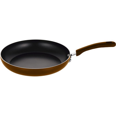 Poêle à frire 11 po antiadhésive ouverte - Batterie de cuisine antiadhésive élégante, fonctionne avec le modèle (gris)