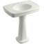 Bancroft 28" Tall Ceramic Vitreous China Rectangular Bathroom Sink-756003611-781547694-790064902