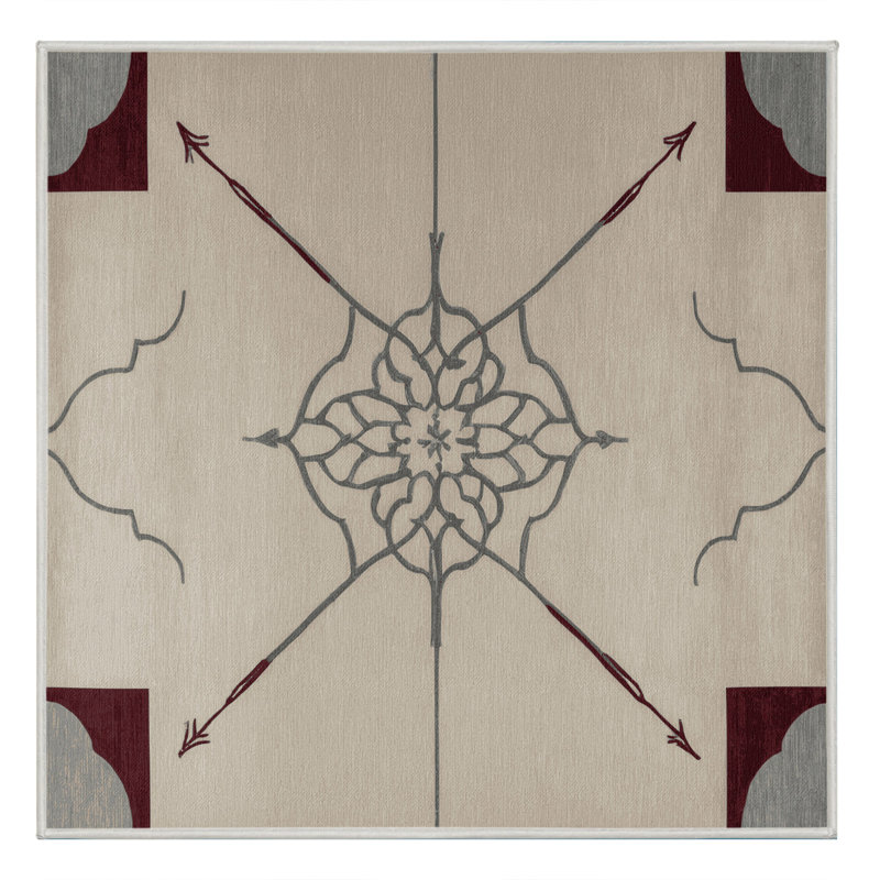Angular Ascent Rug, Square 5'