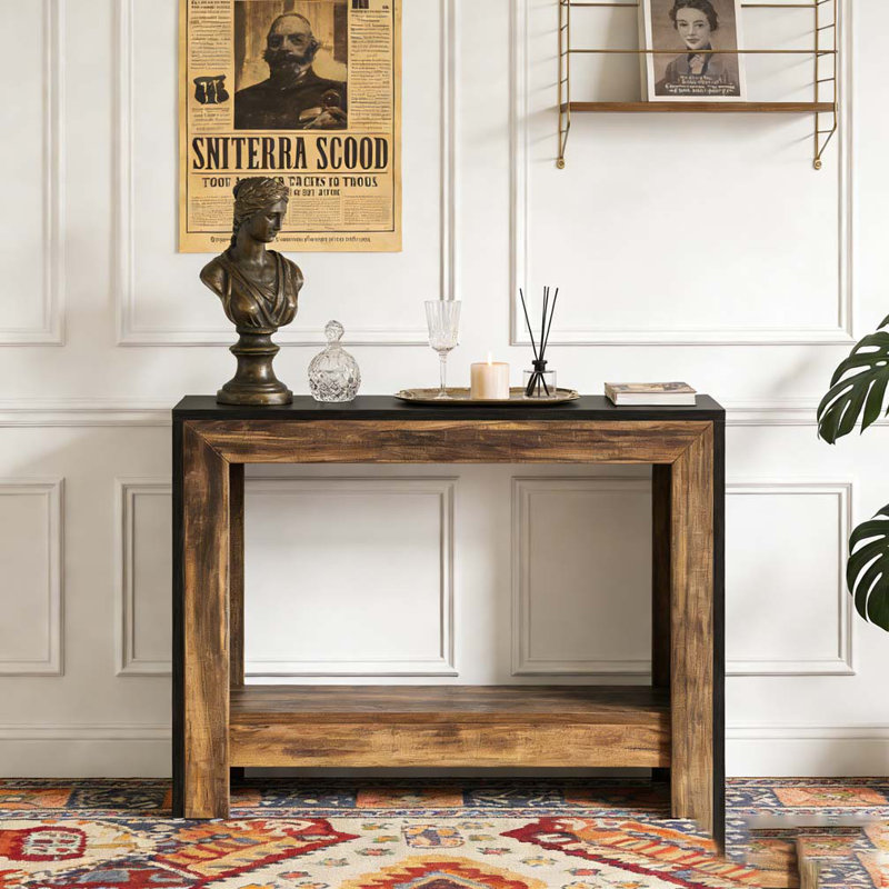 Table de canapé avec rangement ouvert Farmhouse