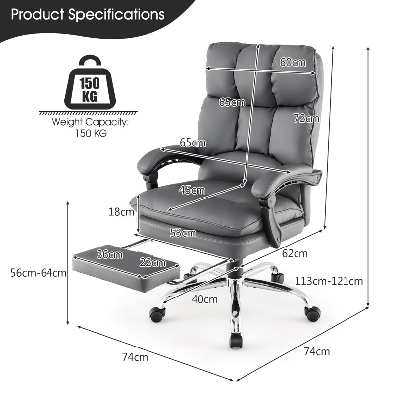 Chesterhill Executive Chair, Grey