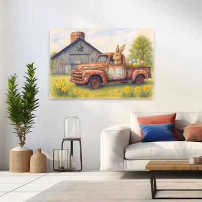 Bringing Pâques Joy, rustique, fantaisiste, jonquille, paysage