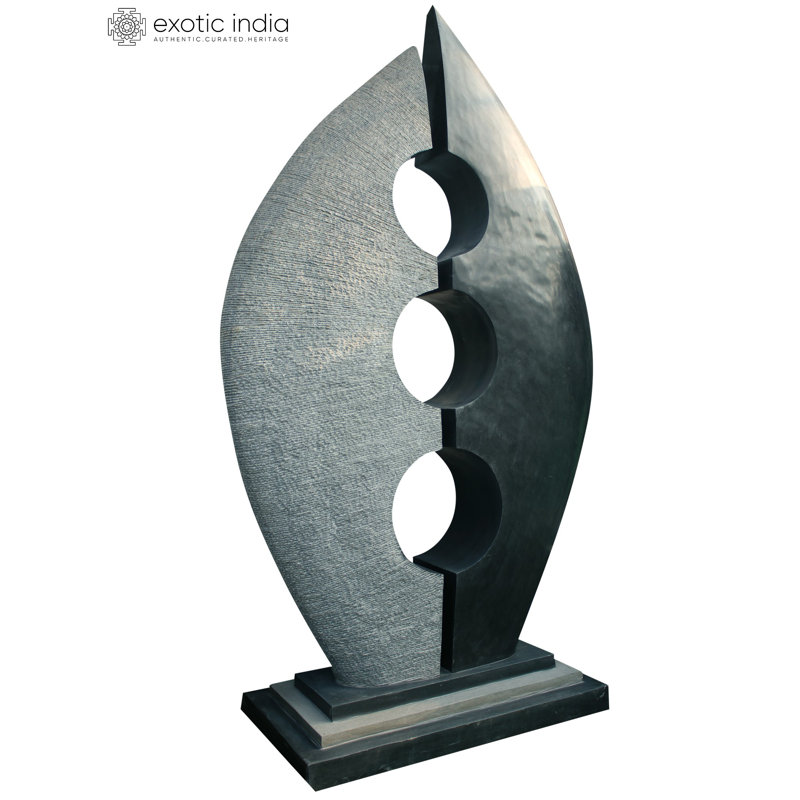 92" Large White Marble Flame Sculpture with Base - Handcrafted Modern Art Statement Piece for Home Décor