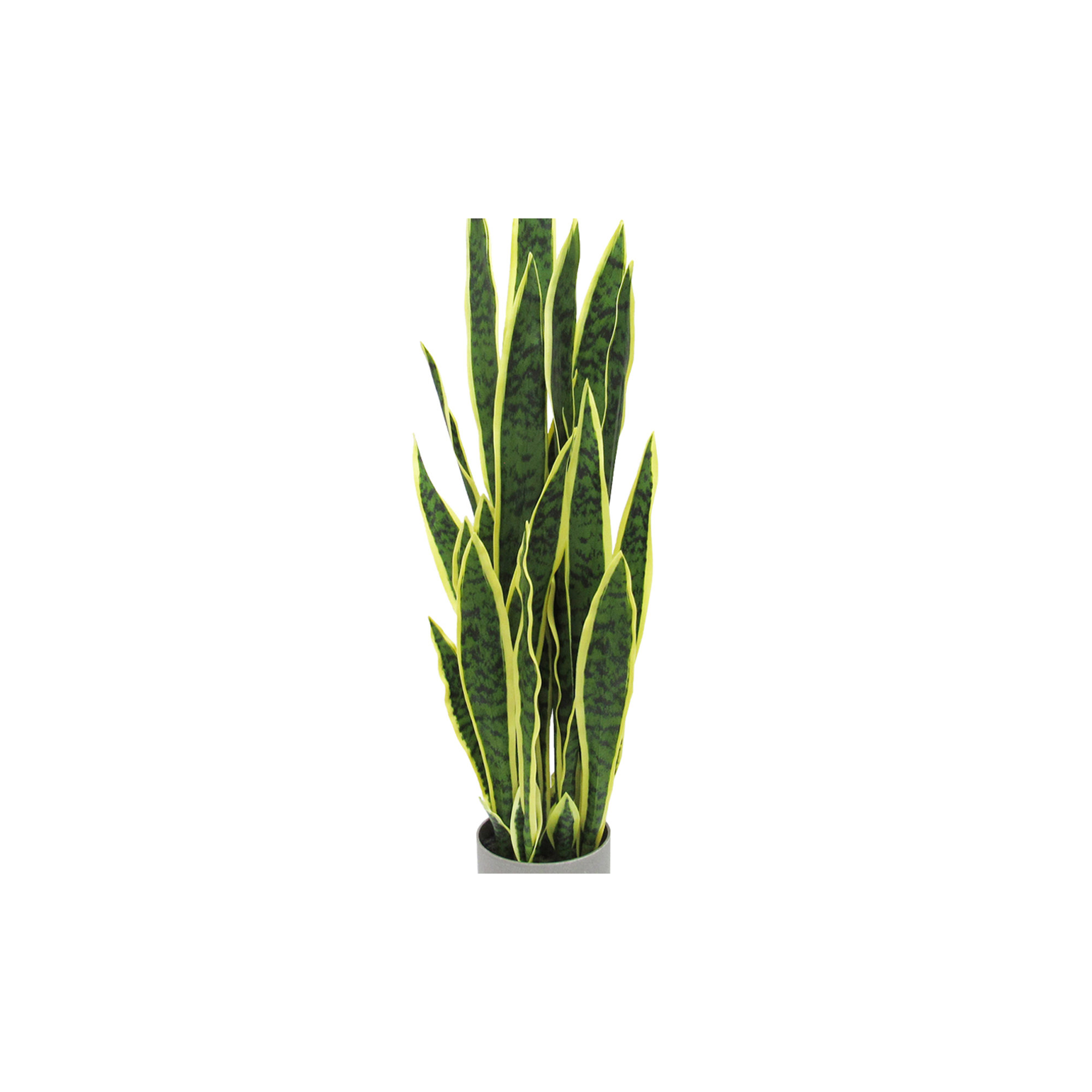 Artificial Sansevieria Snake Plant in Pot, 36'' H x 12.5'' W x 12.5'' D