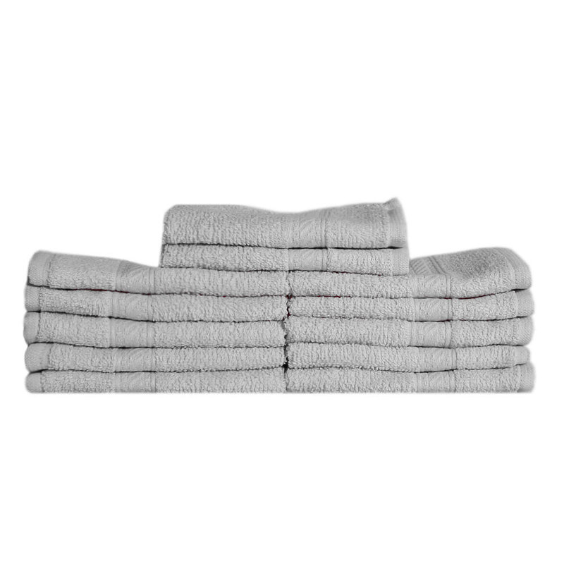Cotton Face Towels, Grey