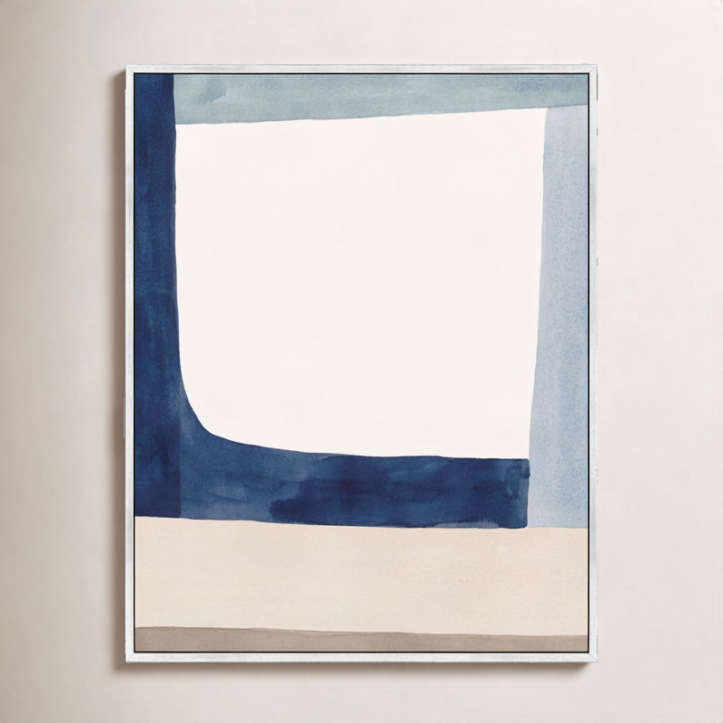 Composition par Julia Balfour - Art mural encadré JB0490, H 20 po x l 16 po x P 1,38 po, Toile avec cadre argenté