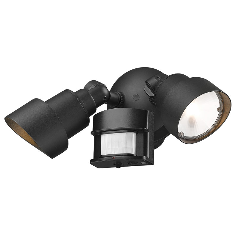 Mckeehan 24-Watt LED Outdoor Security Spot Light with Motion Sensor, Black