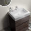 Meuble-lavabo autoportant de 24 po avec évier, grand meuble-lavabo autoportant pour salle de bain moderne, lavabo une pièce sans drain ni robinet, pré-assemblé-107238840-107238838