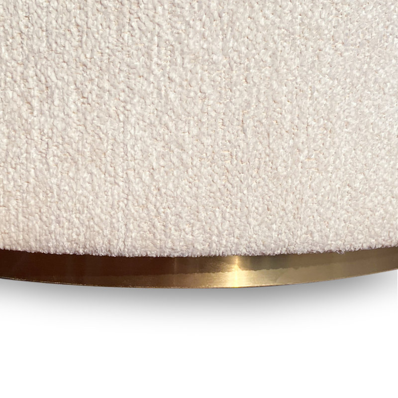 Reinolde Fully Upholstered Swivel Chair In Dune Chenille