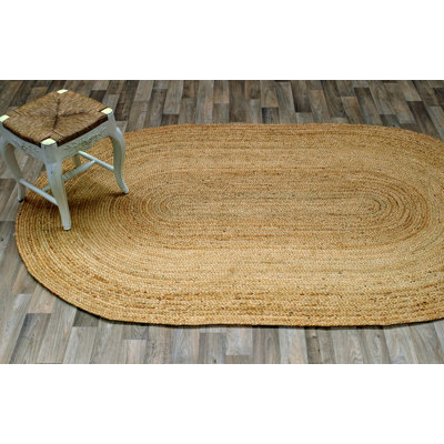 Buse Solid Colour Jute / Sisal Hand Woven Area Rug