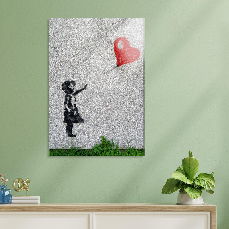 Superbe peinture décorative en verre trempé de 11,8 po x 17,7 po Banksy | 100% verre trempé, épaisseur: 0,16 pouce | Art mural unique pour la maison ou le bureau, parfait pour le décor moderne et les amateurs d'art, design accrocheur