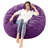 Memory Foam Filled Bean Bag Chair with Soft Removeable Cover-136237010-136237017