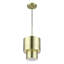 Mini-luminaire suspendu en laiton antique 1 lumière Zolana-725090319-725090313