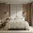 Premium Cotton King Bedding Sets, Modern Coastal Linen Look for Home