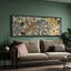 Abstrait art floral botanique vert Mid Century Modern-102833249-111696448
