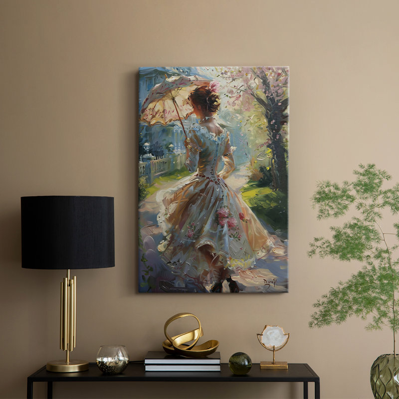 «WOMEN Series DCCV III» - Toile tendue avec châssis Premium - Prêt à être accroché, H 18 po x l 12 po