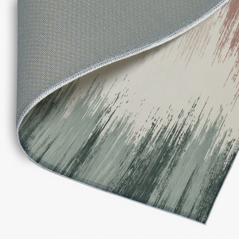 Watercolor Gray Indoor and Outdoor Area Rug, Rectangle 2' x 3'