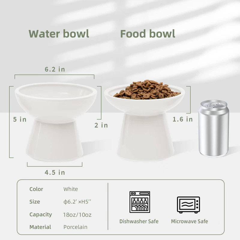 Rurik Elevated Feeder, ‎White