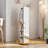 360° Swivel Full Length Mirror With Stand,Solid Wood Floor Mirror With Coat Rack-1801980576-1801980579