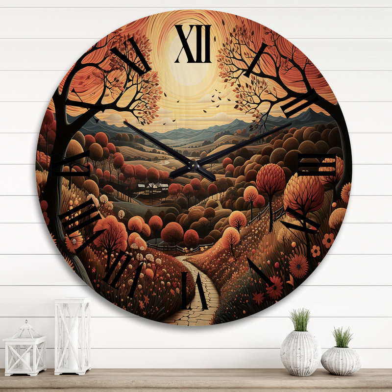 Horloge murale en bois, Très grand