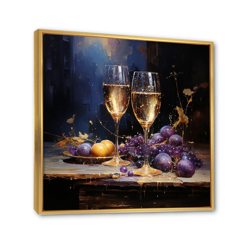 Champagne Champagne, célébration de Noël II - grand vin, décoration murale champagne, H 36 po x l 36 po x P 1,5 po