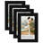 Mini Instant Photo Frame with Double White Mat - Display 2.1x3.4 Photos - Black
