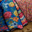 Darling Floral Reversible Stripe Polyester Floral Bedspread