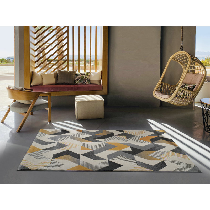 Macabe Geometric Area Rug, Rectangle 160 x 230cm