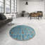 Tapis de zone bleu contemporain-1997762128