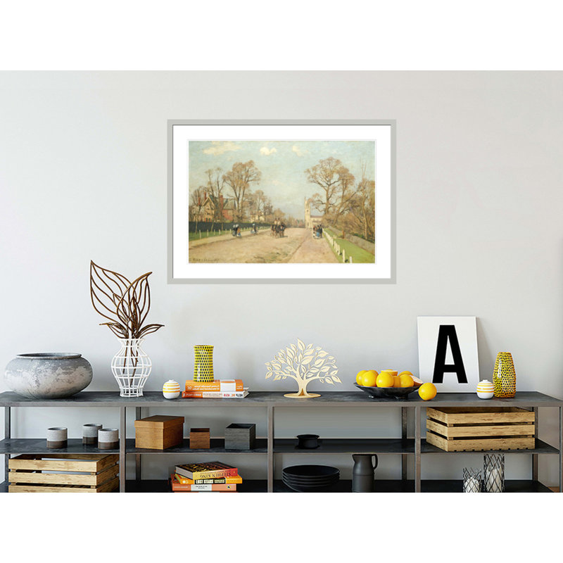 «The Road to Sydenham» par Camille Pissarro, impression giclée sur cadre, 29,85 po H x 41,5 po L