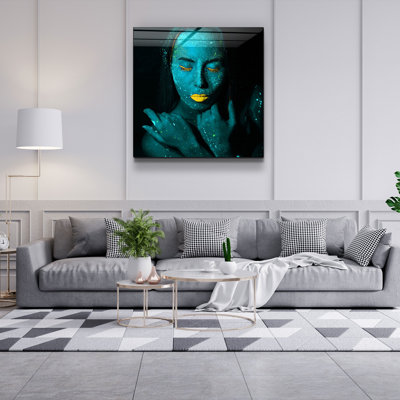 Superbe peinture décorative en verre trempé de 19,7 po x 19,7 po | 100% verre trempé, épaisseur: 0,16 pouce | Impression UV pour des couleurs éclatantes | Parfait pour la décoration intérieure, le salon ou le bureau
