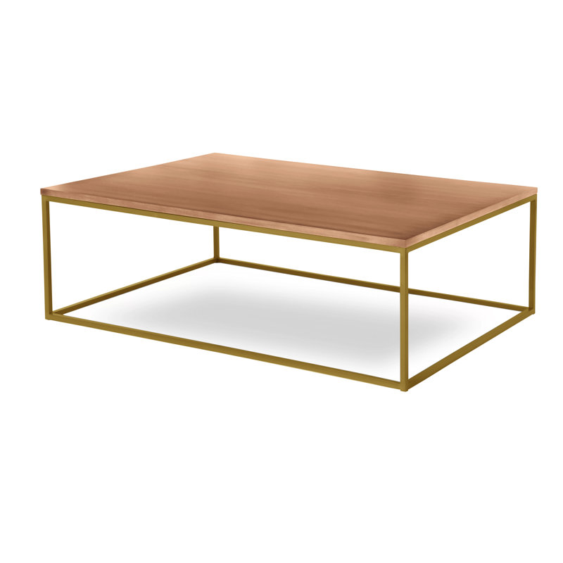 Chaplin Solid Wood Top Coffee Table, Alchemy, Clear Coat