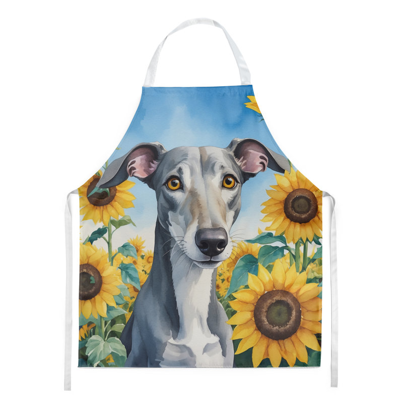 Lévrier en tablier tournesols