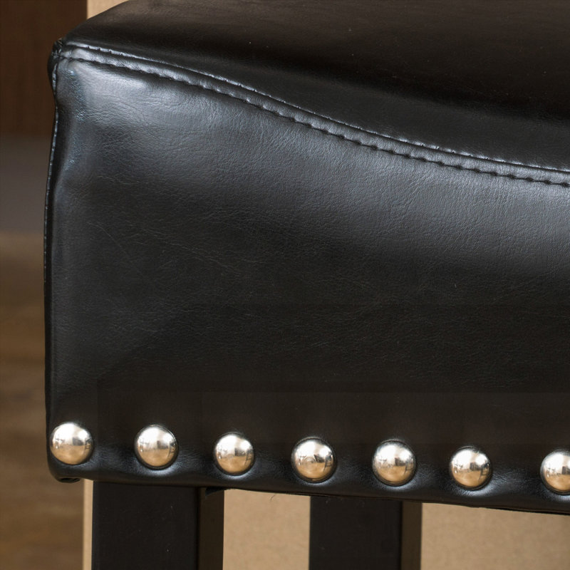 Tabouret de comptoir 26 po en cuir sans dossier
