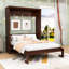 Lit escamotable en bois peu encombrant avec conception d'armoire-681827076-681827128