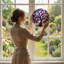 Panneau de vitrail d'arbre mauve 7,8 "H-309649530