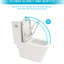 Ceramic One Piece Toilet With Powerful Flush Effect - Soft Closing Seat, Siphon Flushing, Low Water Absorption, Strong Modern And Hygienic Flushing Clean