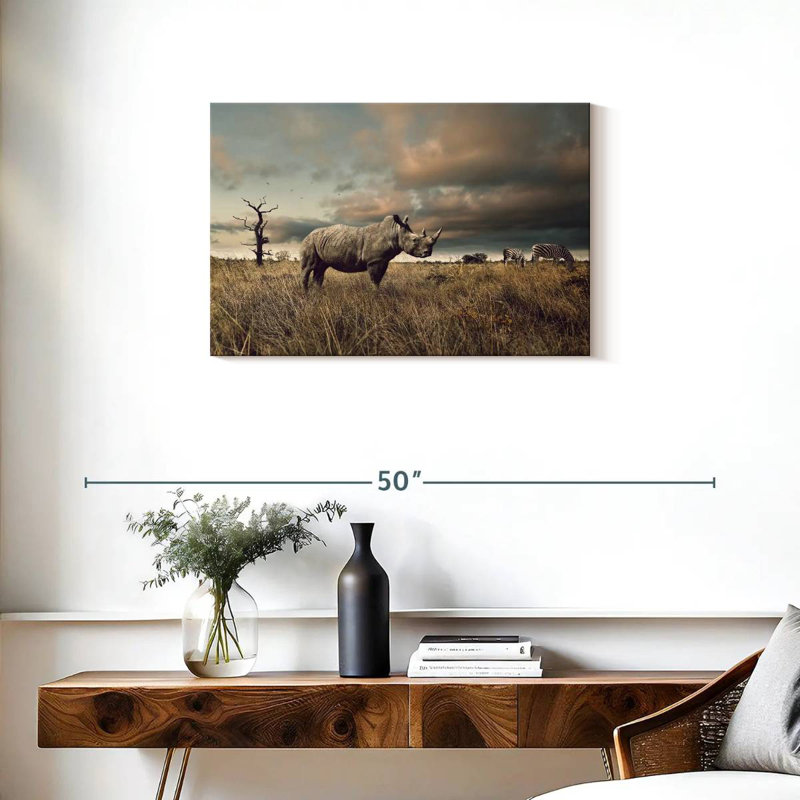 Crowle Fierce Rhinoceros, H 20 po x l 30 po